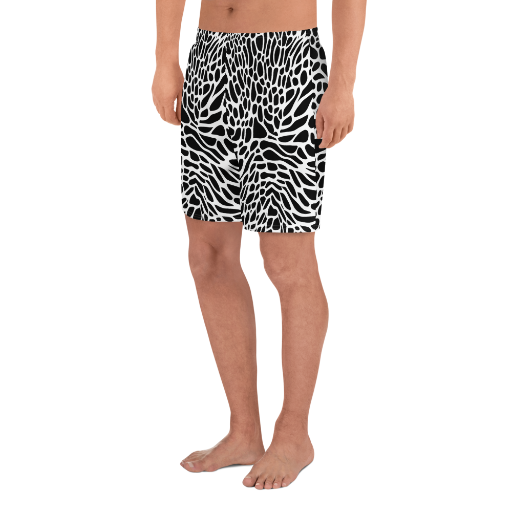 Men's Athletic Shorts - Monochrome Mystique
