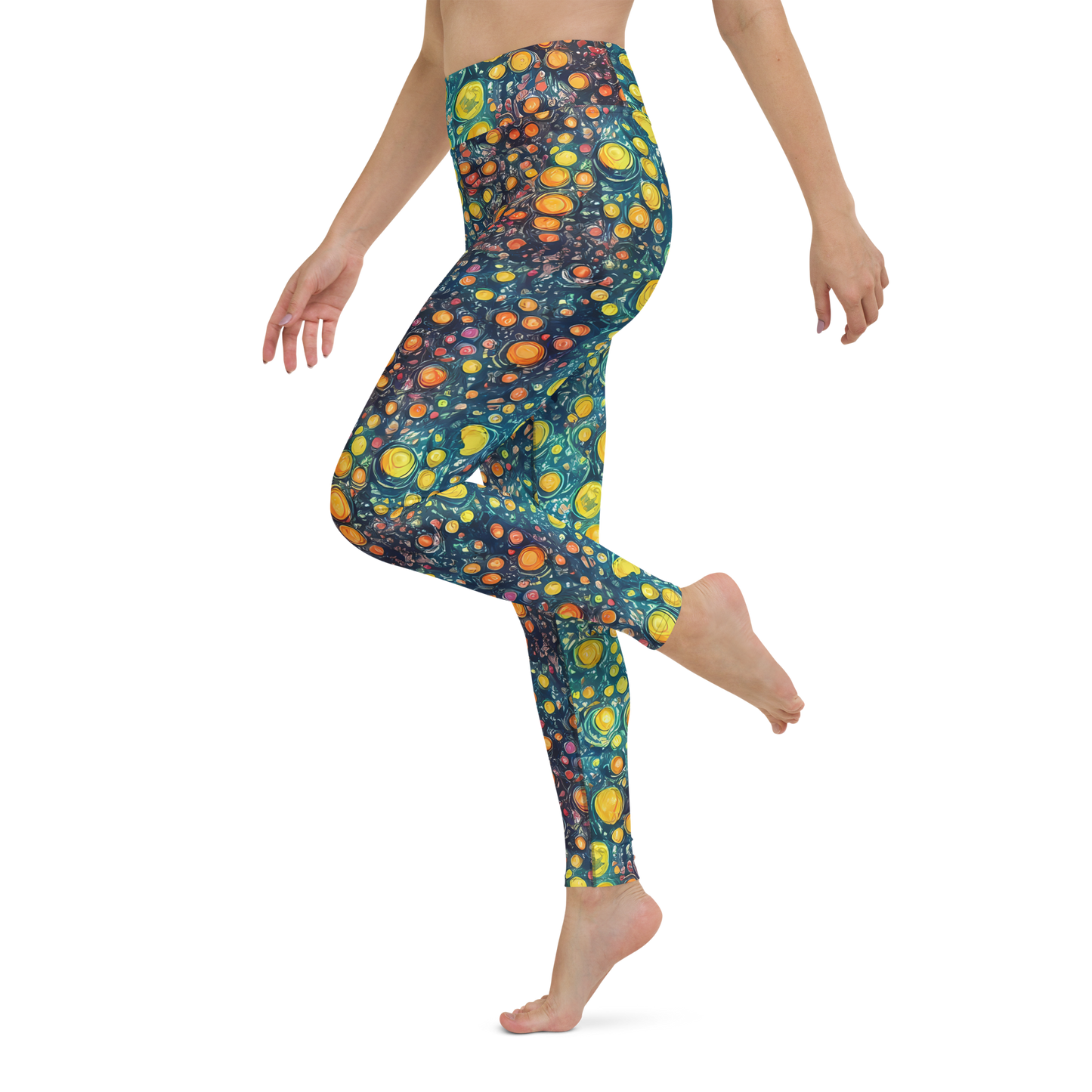 Yoga Leggings - Starry Orbits