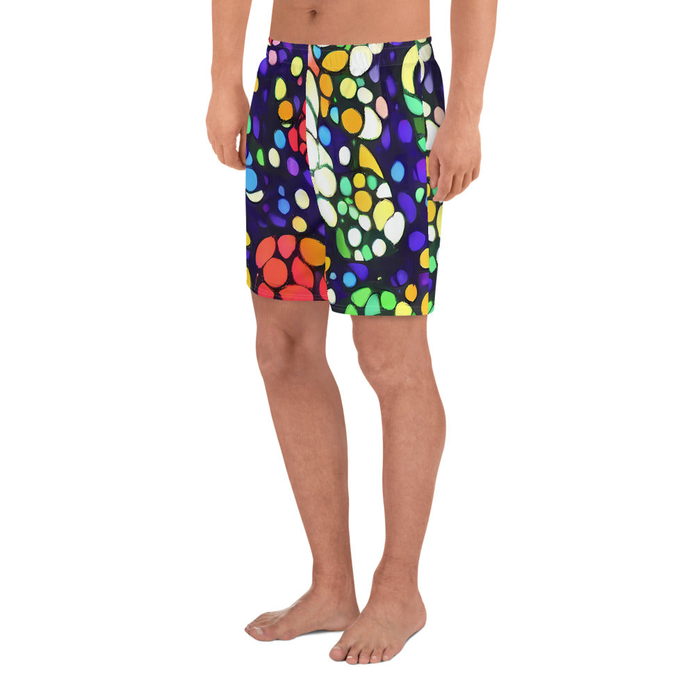 Men's Athletic Shorts - Bubble Fantasia