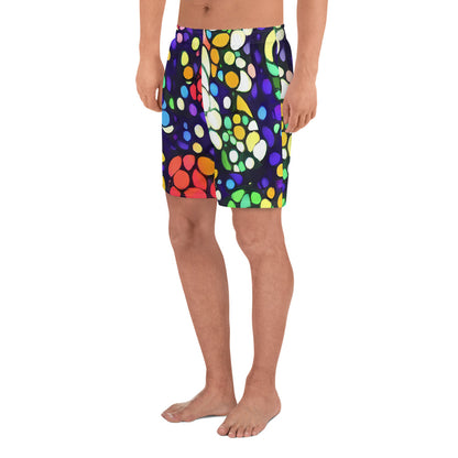 Men's Athletic Shorts - Bubble Fantasia