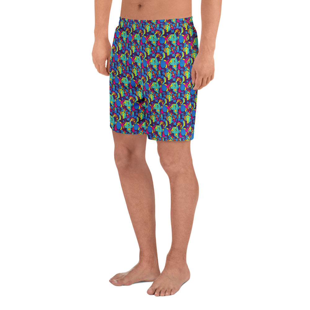 Athletic Long Shorts - Psychedelic Harmony