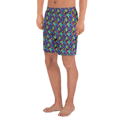 Athletic Long Shorts - Psychedelic Harmony