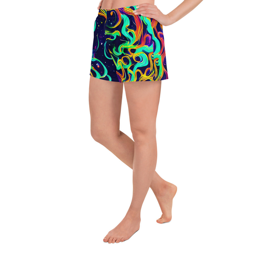 Women’s Athletic Shorts - Cheston Swirl