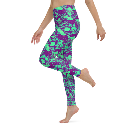 Yoga Leggings - Alien Ripples