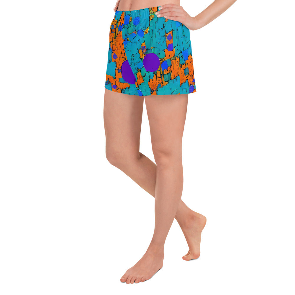 Women’s Athletic Shorts - Intergalactic Rhythms