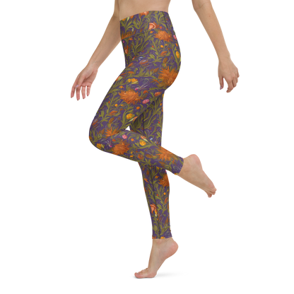 Yoga Leggings - Botanical Nebula