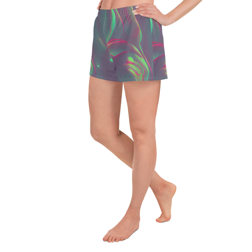 Women’s Athletic Shorts - Neon Whisper