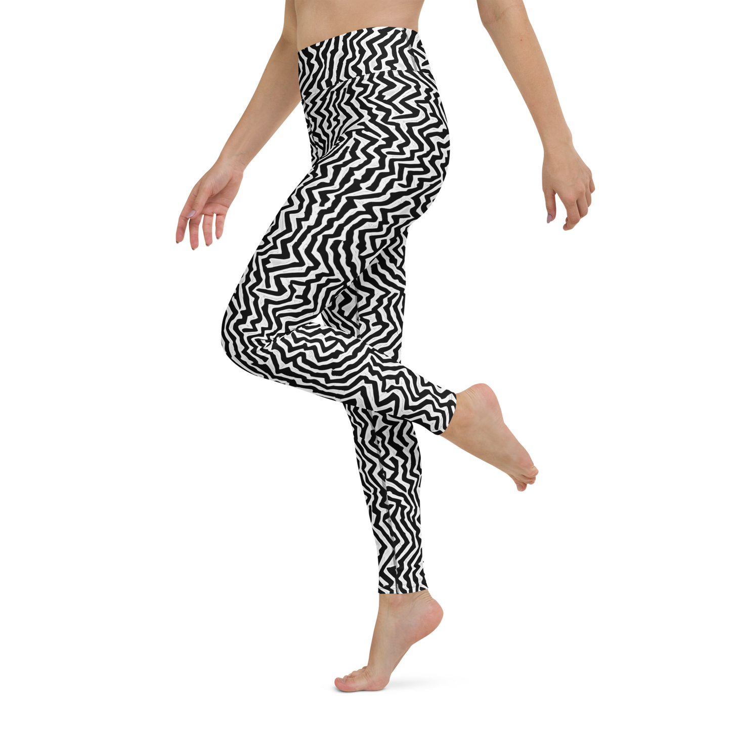 Yoga Leggings - Static Swirl