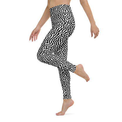 Yoga Leggings - Static Swirl