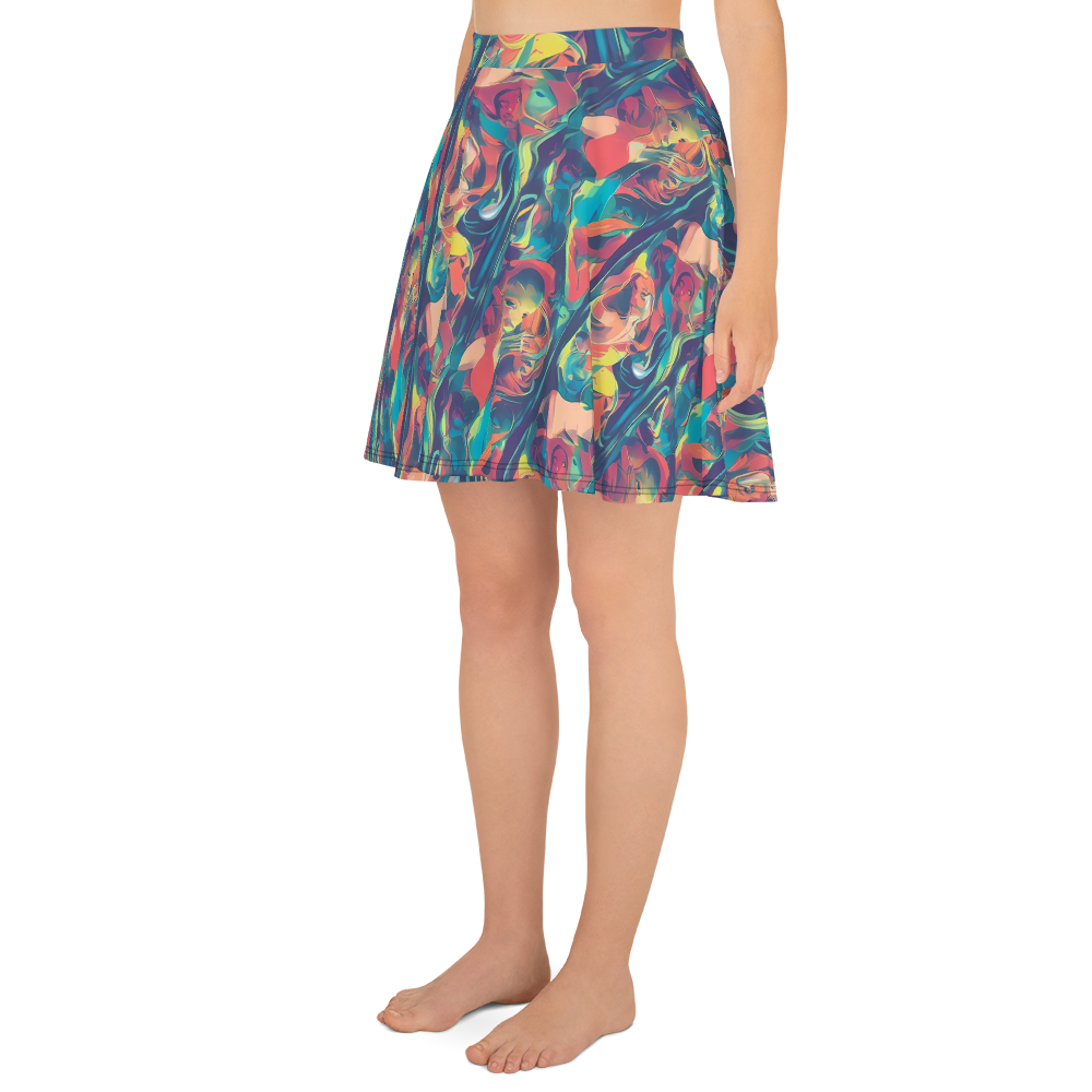 Skater Skirt - Neon Aurora