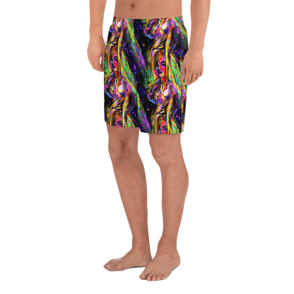 Men's Athletic Shorts - Galactic Flamenco