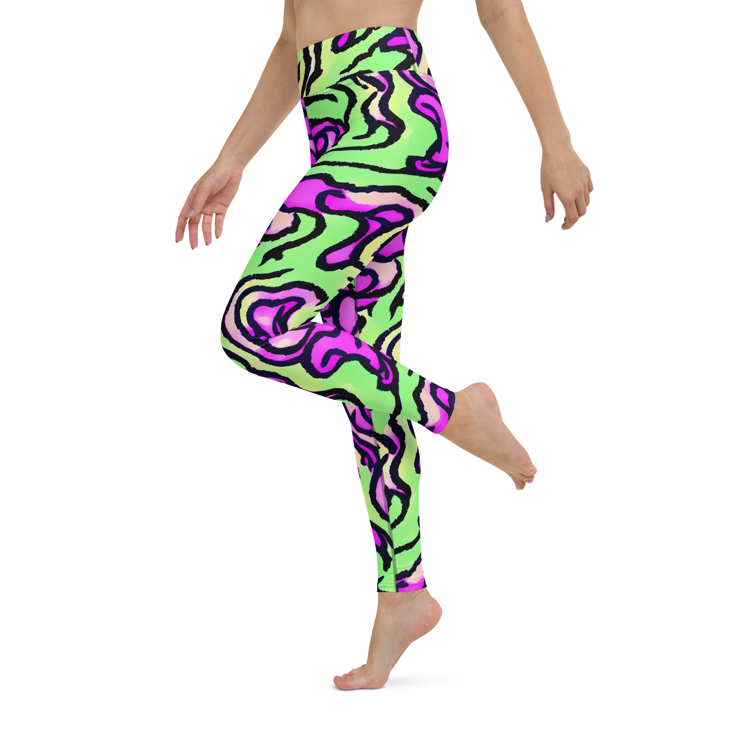 Yoga Leggings - Mintchine Maze