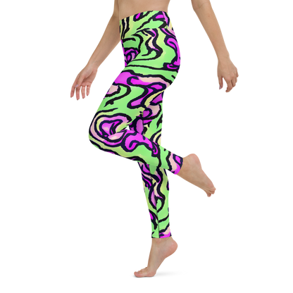 Yoga Leggings - Mintchine Maze