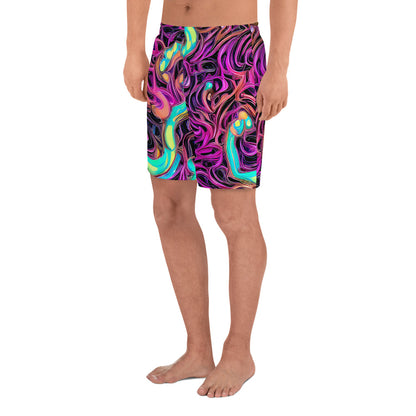 Men's Athletic Shorts - Neon Drizzle