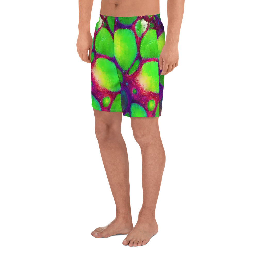 Men's Athletic Shorts - Acid Raindrops