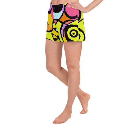 Women’s Athletic Shorts - Spirals of Joy