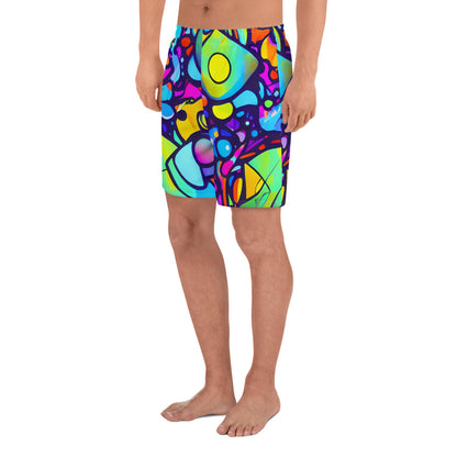 Men's Athletic Shorts - Neon Graffscape