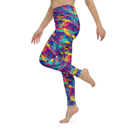 Yoga Leggings - Spectrum Streaks