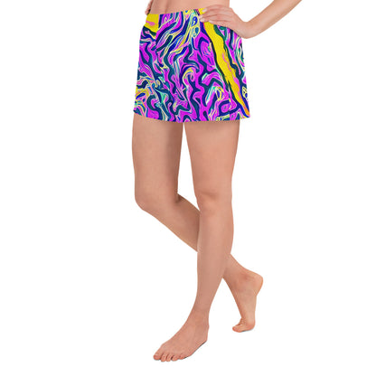 Women’s Athletic Shorts - Zenith Waves