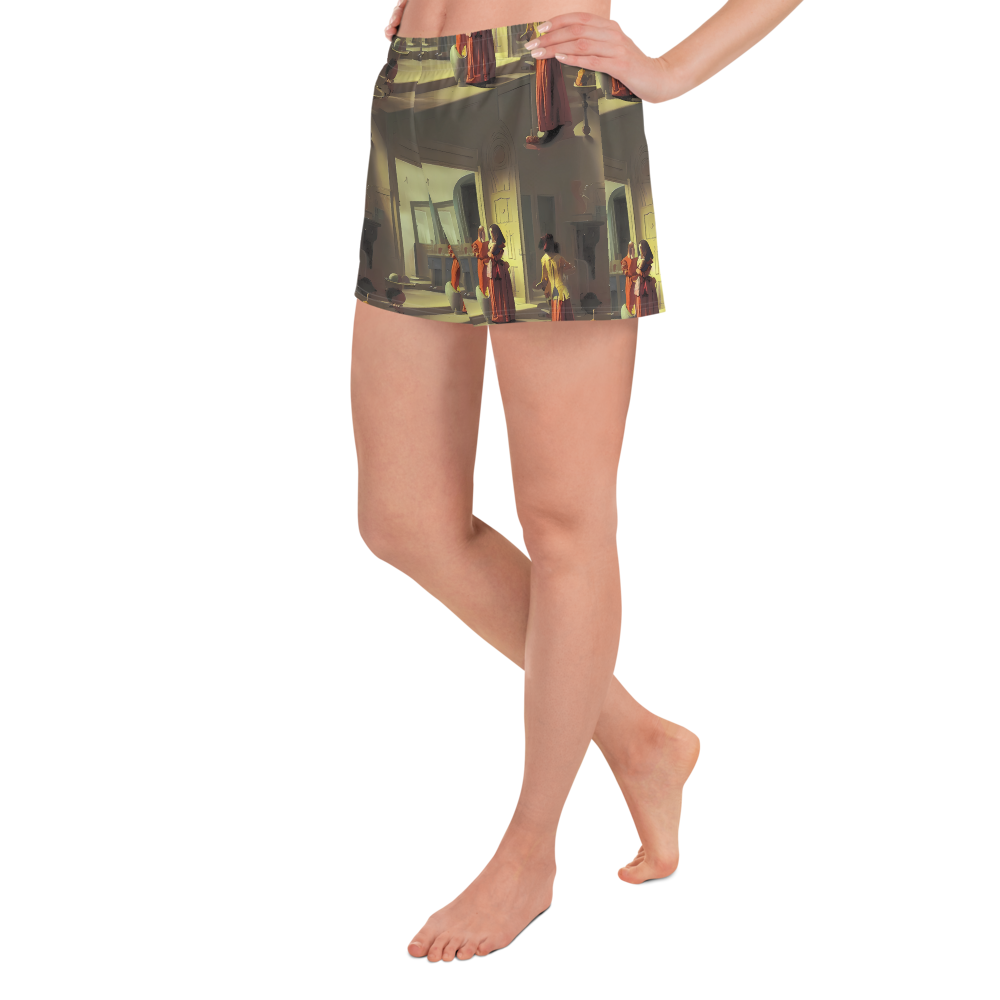 Women’s Athletic Shorts - Surreal Shadows