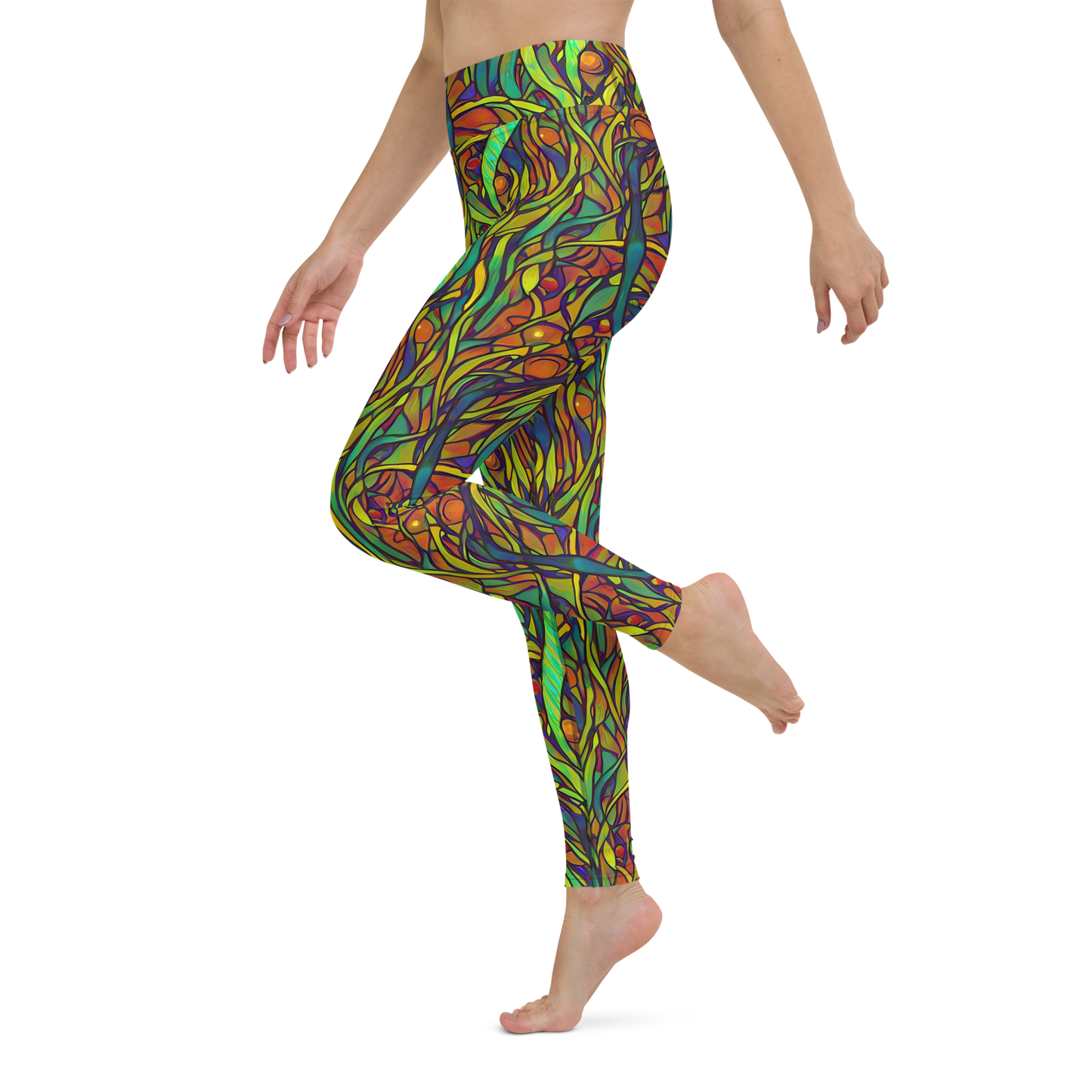 Yoga Leggings - Cosmic Garden