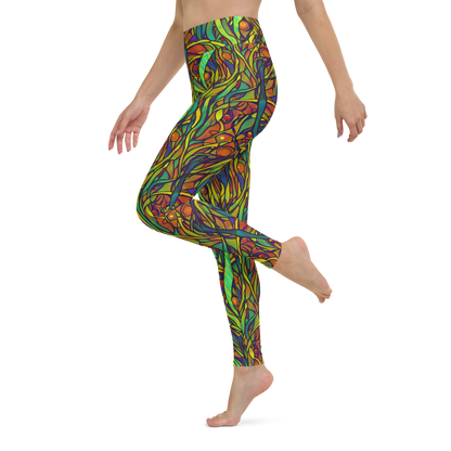 Yoga Leggings - Cosmic Garden