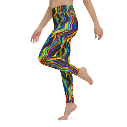 Yoga Leggings - Celestial Waves