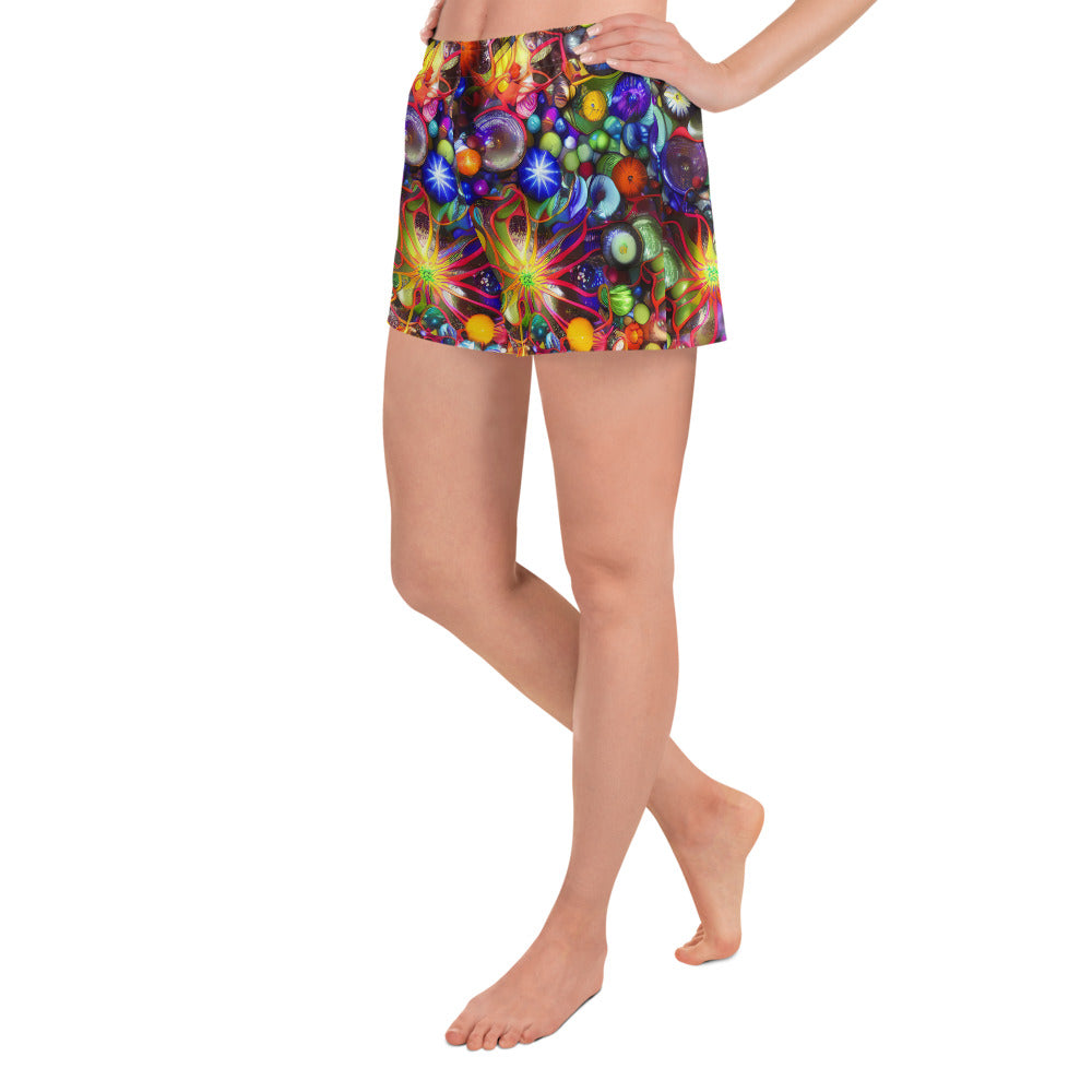 Women’s Athletic Shorts - Euphoric Sphere