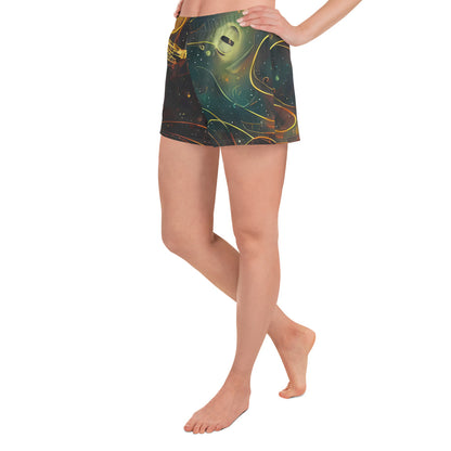 Women’s Athletic Shorts - Templesmith Twirl