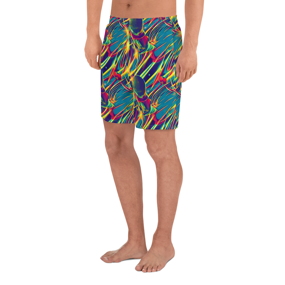 Men's Athletic Shorts - Cosmic Inferno
