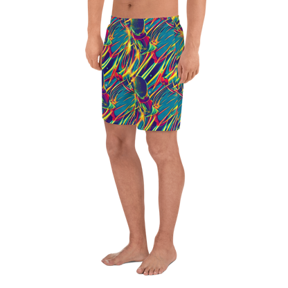 Men's Athletic Shorts - Cosmic Inferno