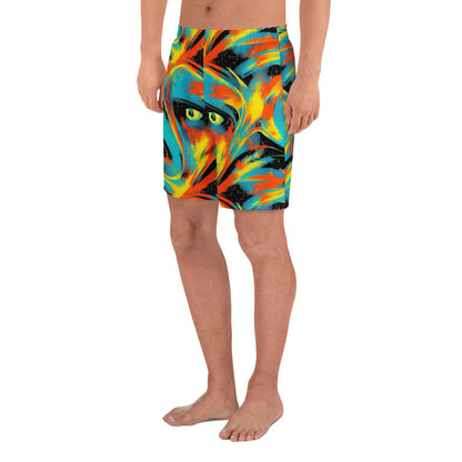Athletic Long Shorts - Solar Swoosh