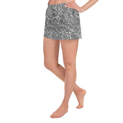 Women’s Athletic Shorts - Whirlpool Echoes