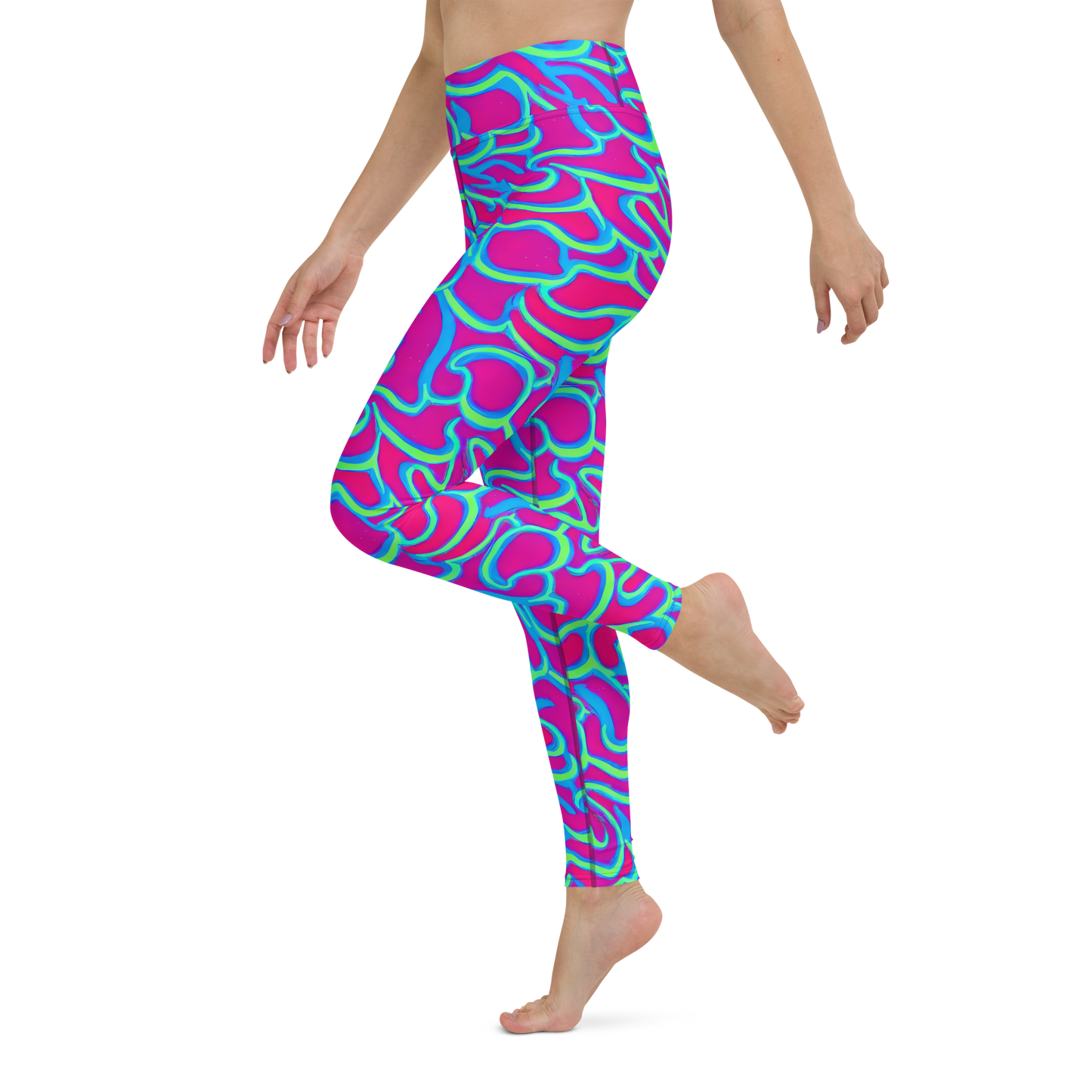 Yoga Leggings - Aquatic Ember