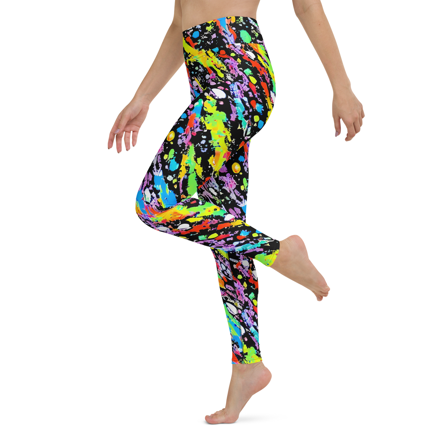 Yoga Leggings - Pollock Pulse