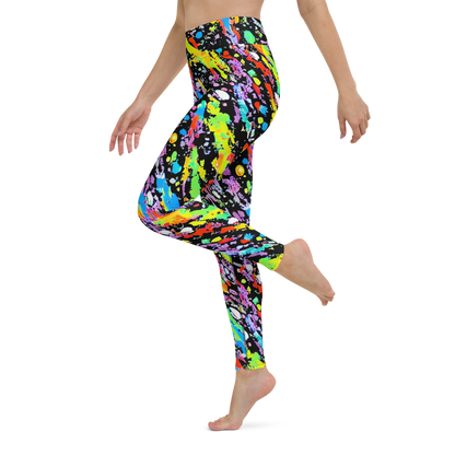 Yoga Leggings - Pollock Pulse