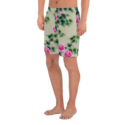 Men's Athletic Shorts - Blossom Reverie