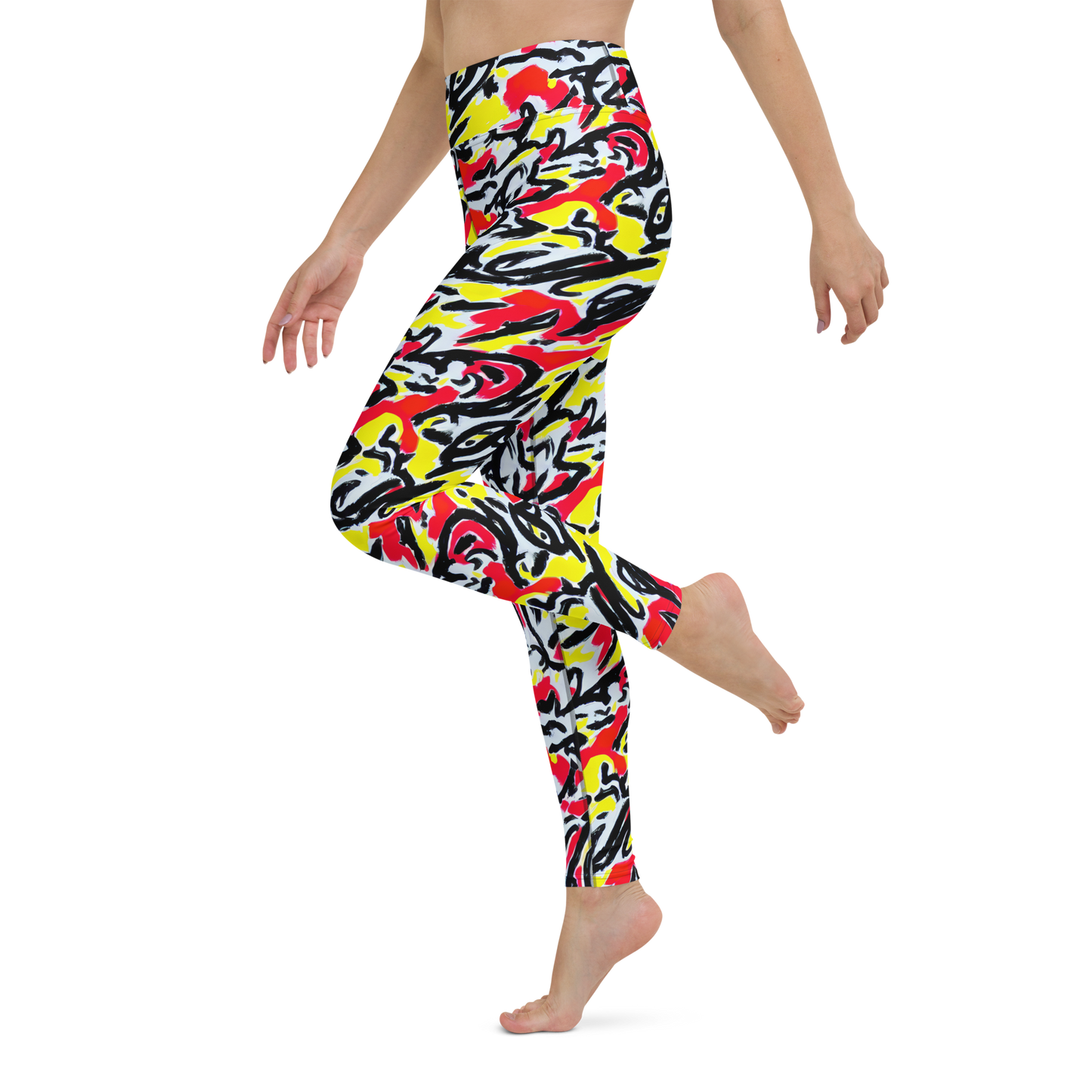 Yoga Leggings - Cosmic Brushstrokes