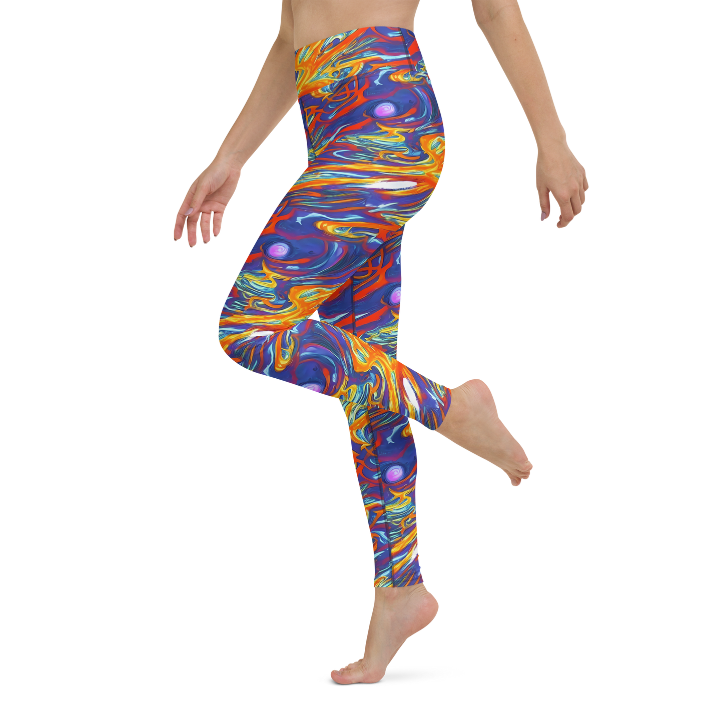 Yoga Leggings - Galactic Ember