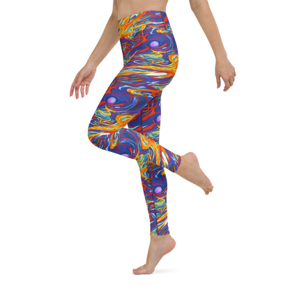 Yoga Leggings - Galactic Ember