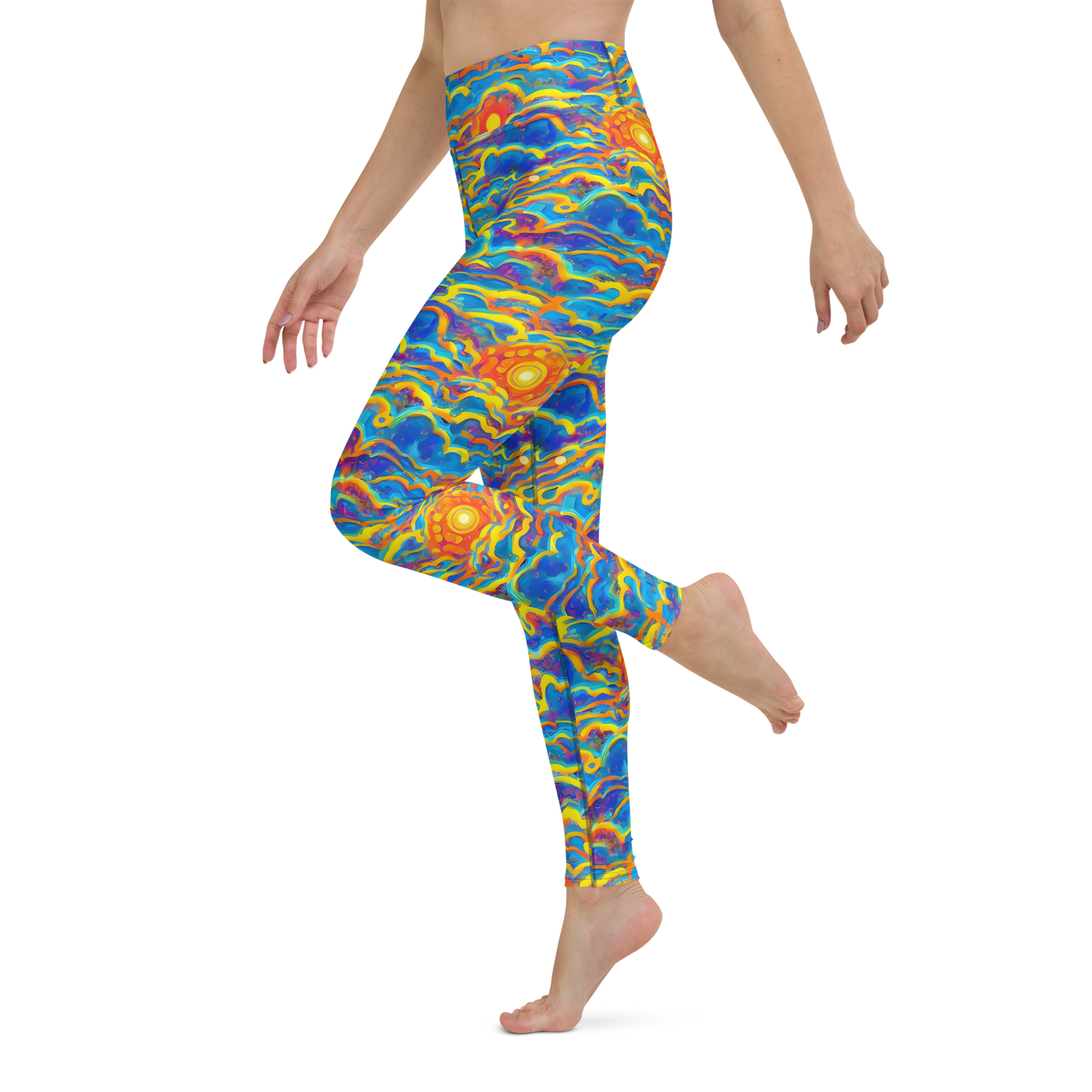 Yoga Leggings - Chroma Ripple