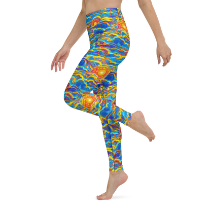 Yoga Leggings - Chroma Ripple