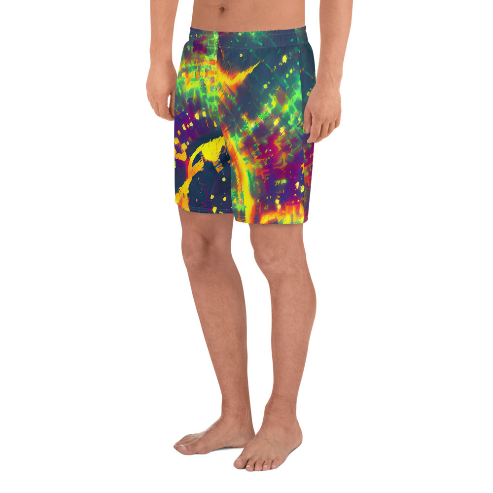 Men's Athletic Shorts - Hypercolor Oasis