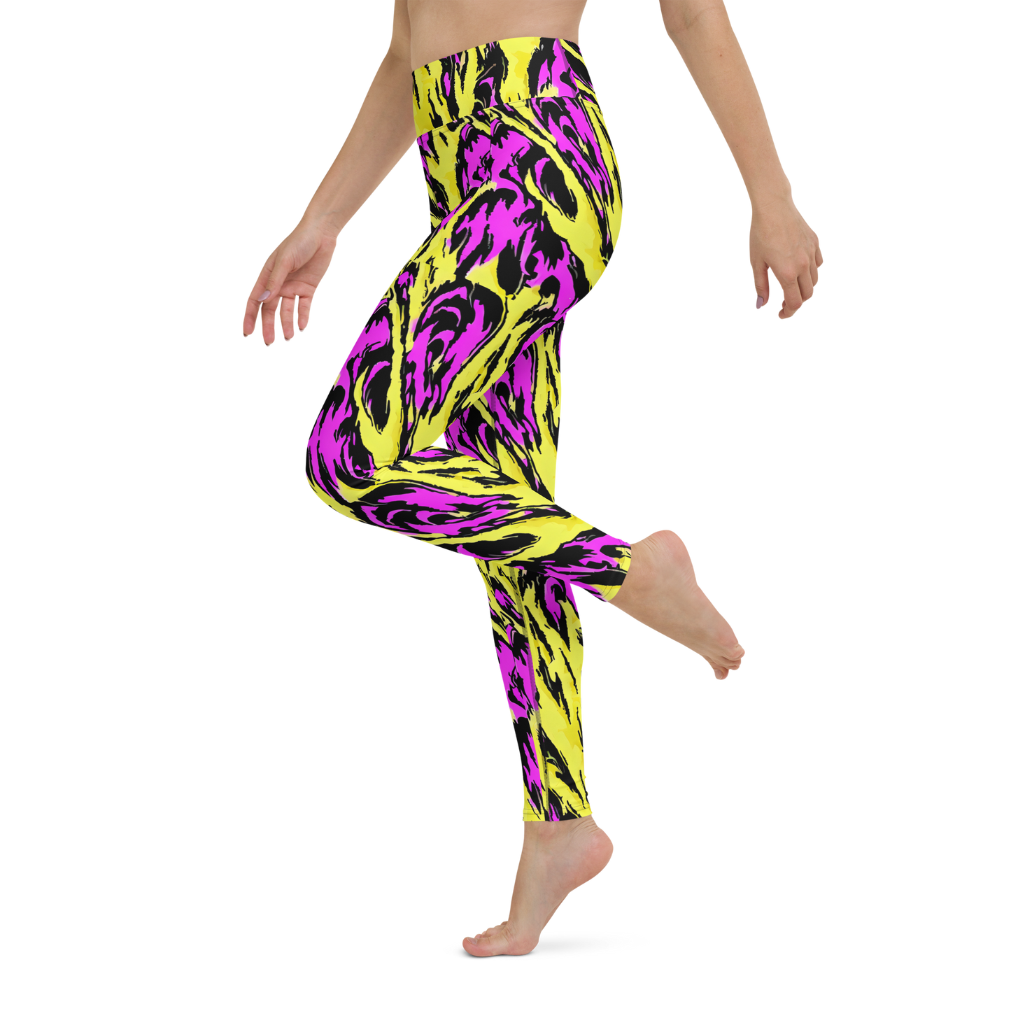 Yoga Leggings - Neon Savanna