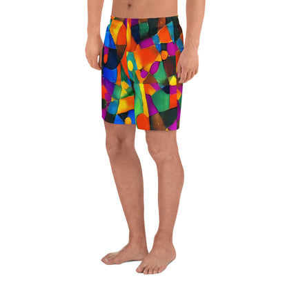 Men's Athletic Shorts - Galactic Jigsaw