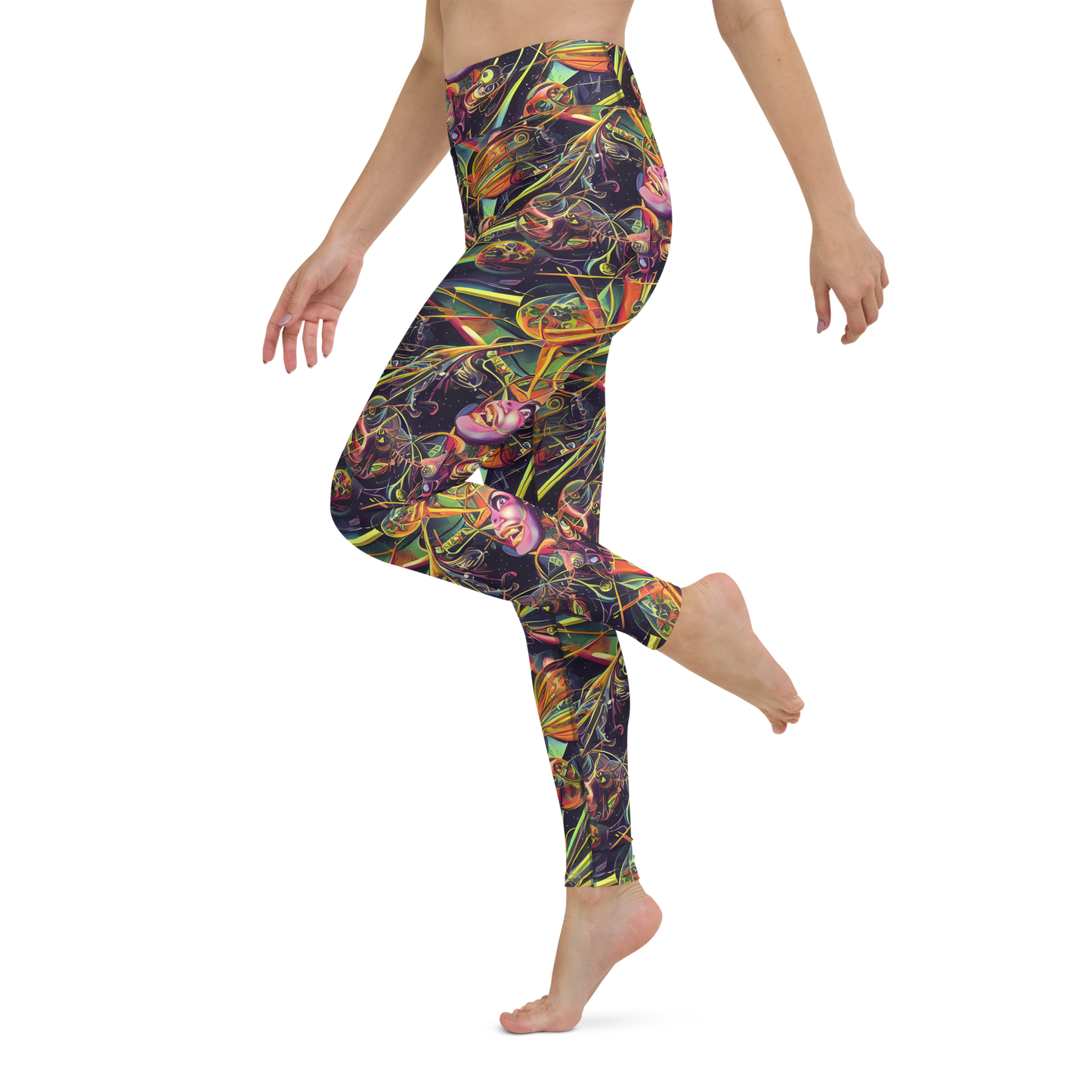 Yoga Leggings - Psychedelic Deep Space