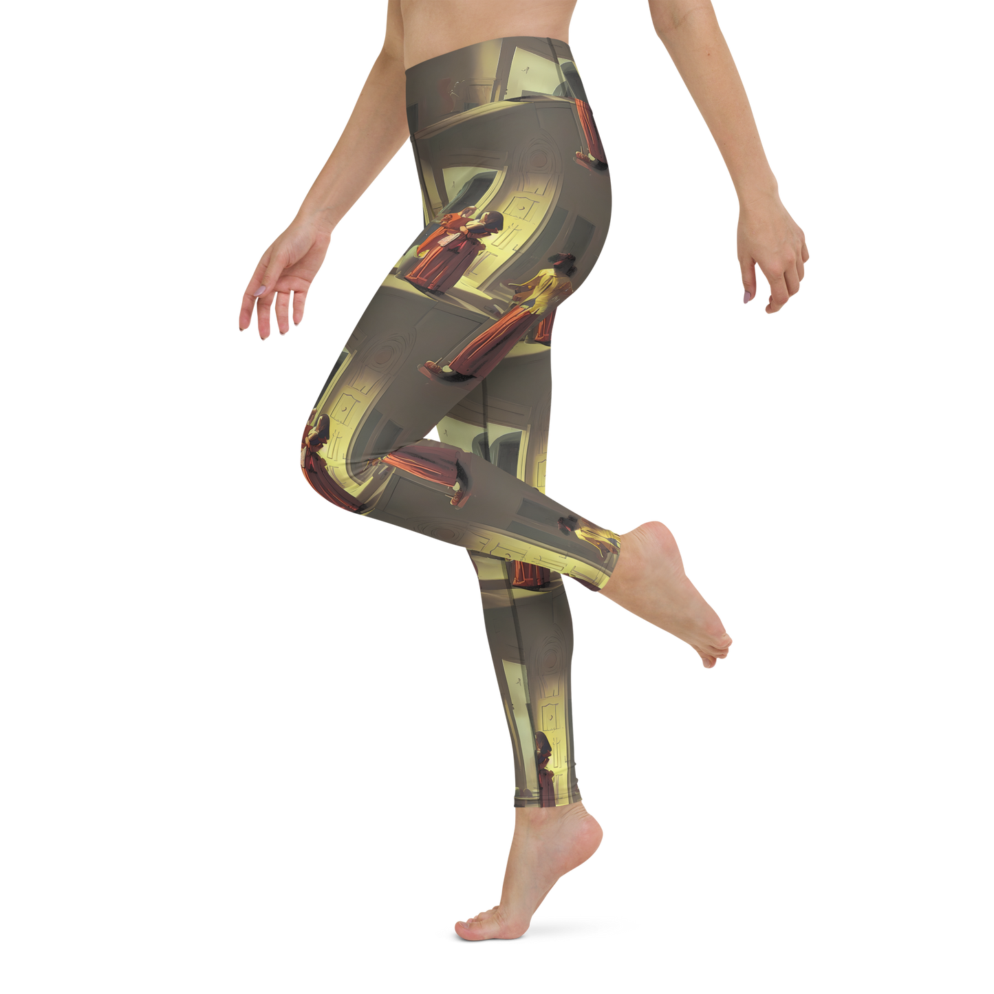 Yoga Leggings - Surreal Shadows