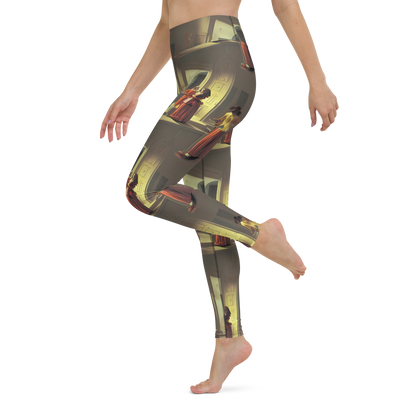 Yoga Leggings - Surreal Shadows