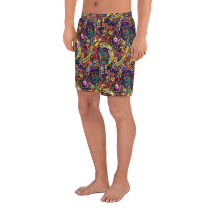 Men's Athletic Shorts - Cosmic Collage