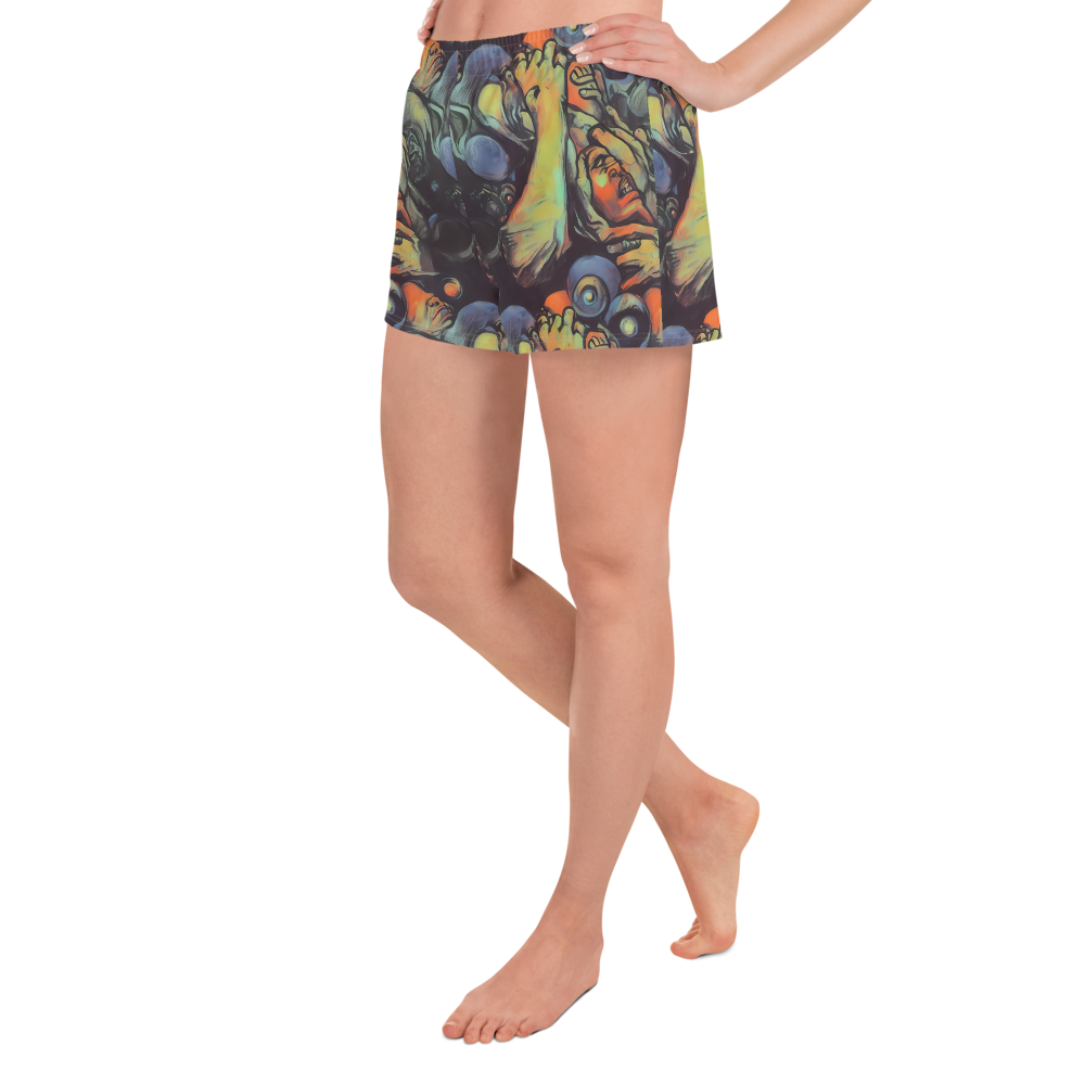Women’s Athletic Shorts - Cosmic Scream
